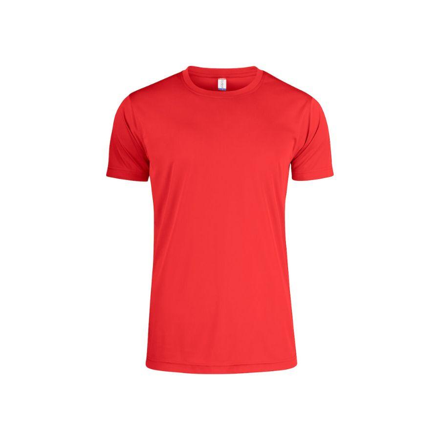 CAMISETA TECNICA · 135GSM · TEJIDO-INTERLOCK · PROTECCION-UV50 · BASIC ACTIVE-T