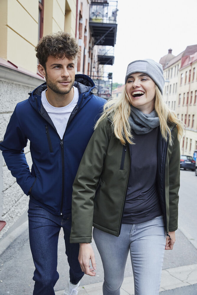 CHAQUETA SOFTSHELL CON CAPUCHA MUJER 315GSM | NW020953