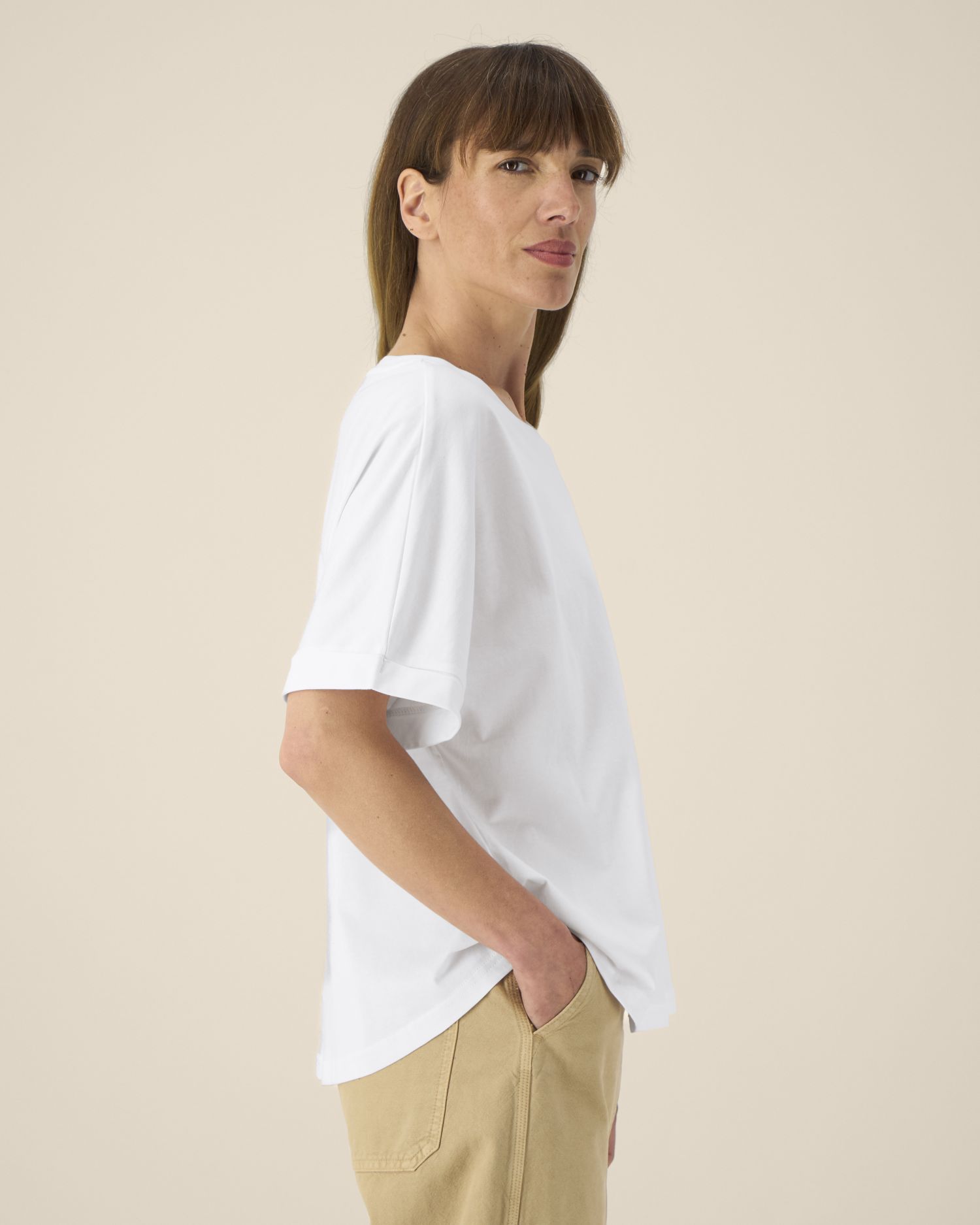 CAMISETA OVER MUJER 155GSM | STTW089