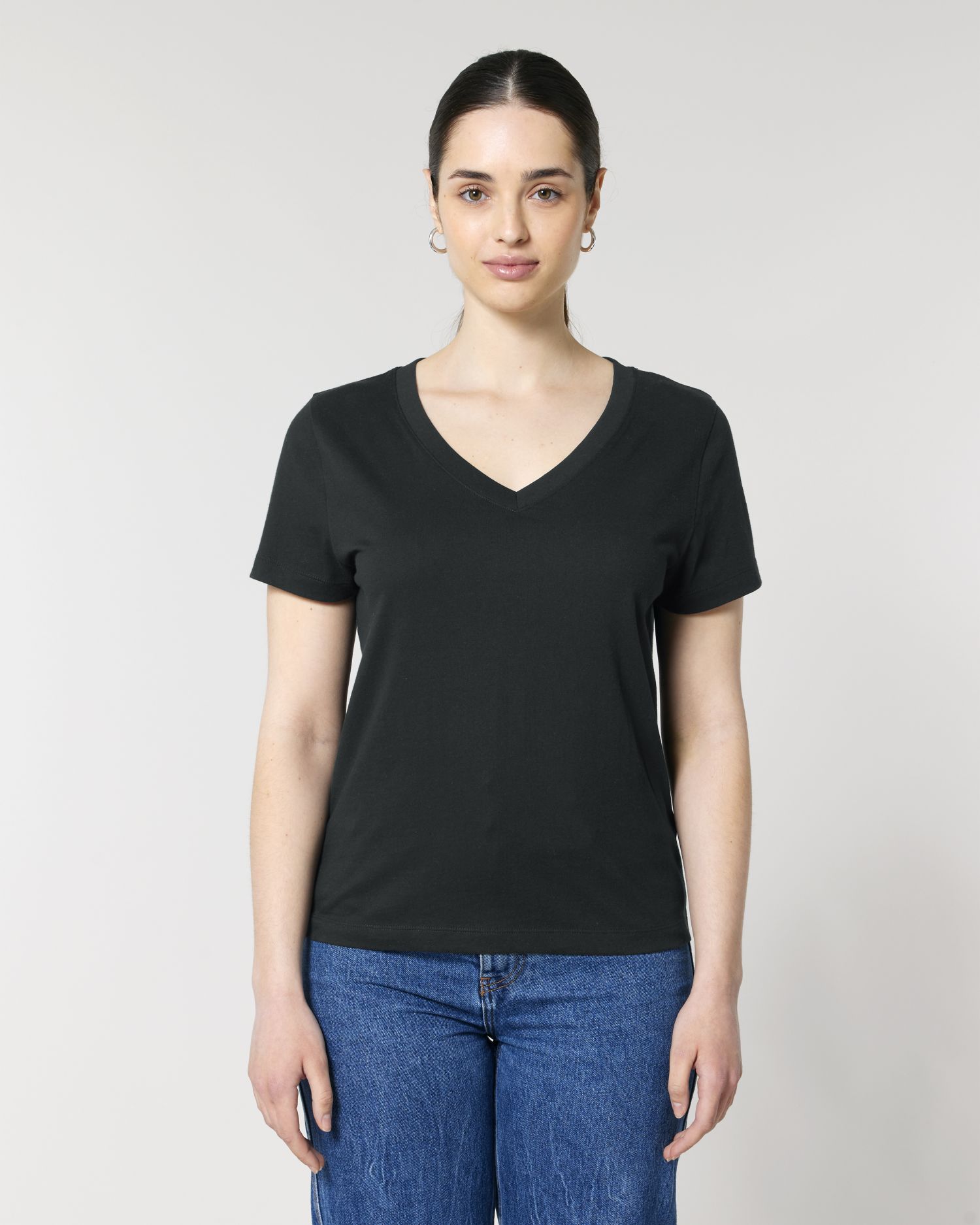 CAMISETA MUJER CUELLO V 155GSM | STTW176