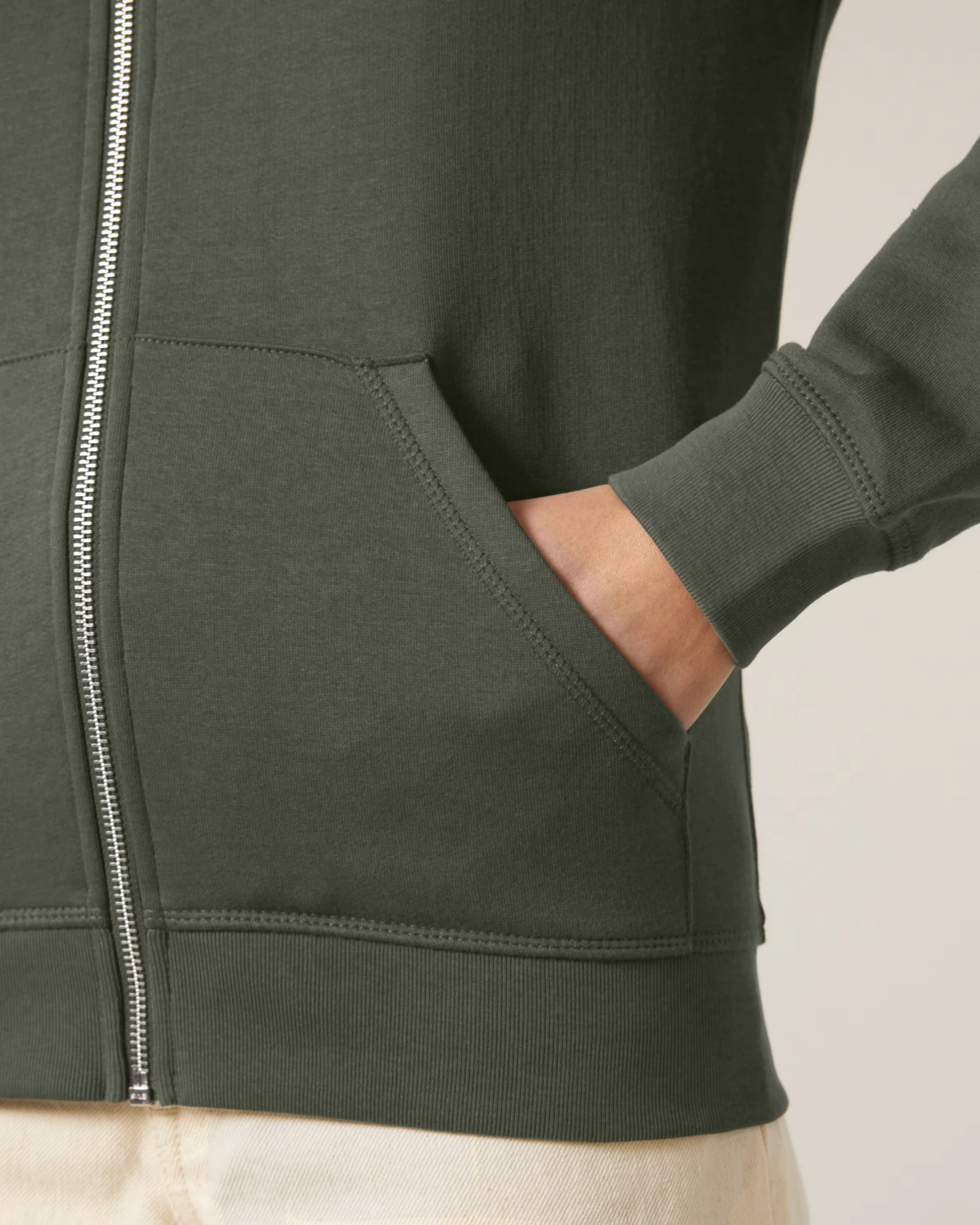 SUDADERA CON CREMALLERA 280GSM | STSU205