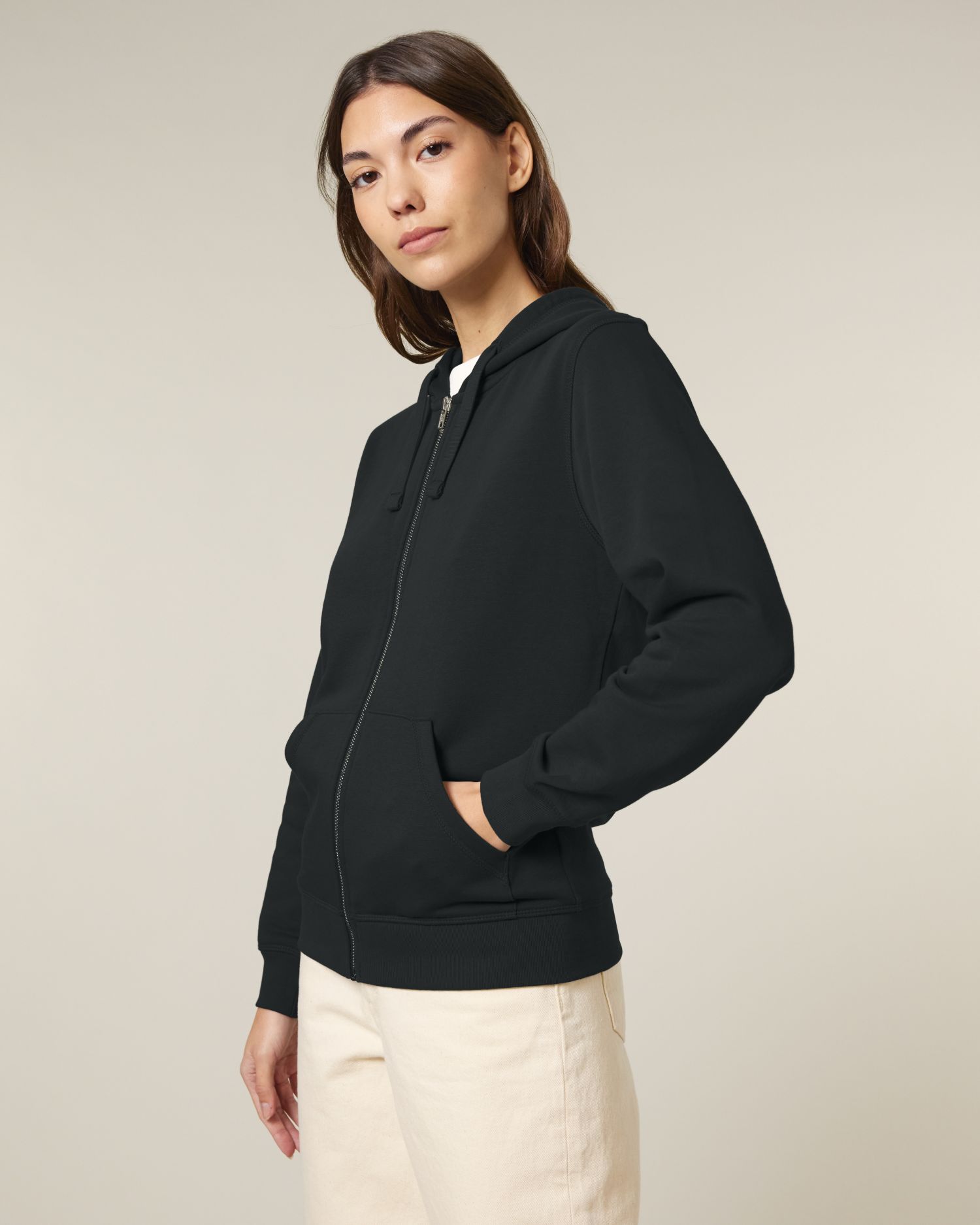 SUDADERA CON CREMALLERA 280GSM | STSU205