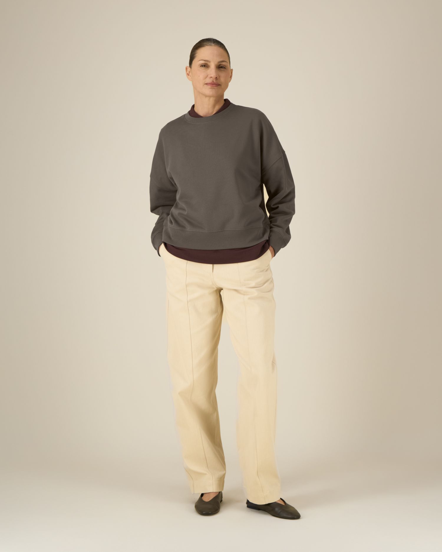 SUDADERA BOXY MUJER 300GSM | STSW212