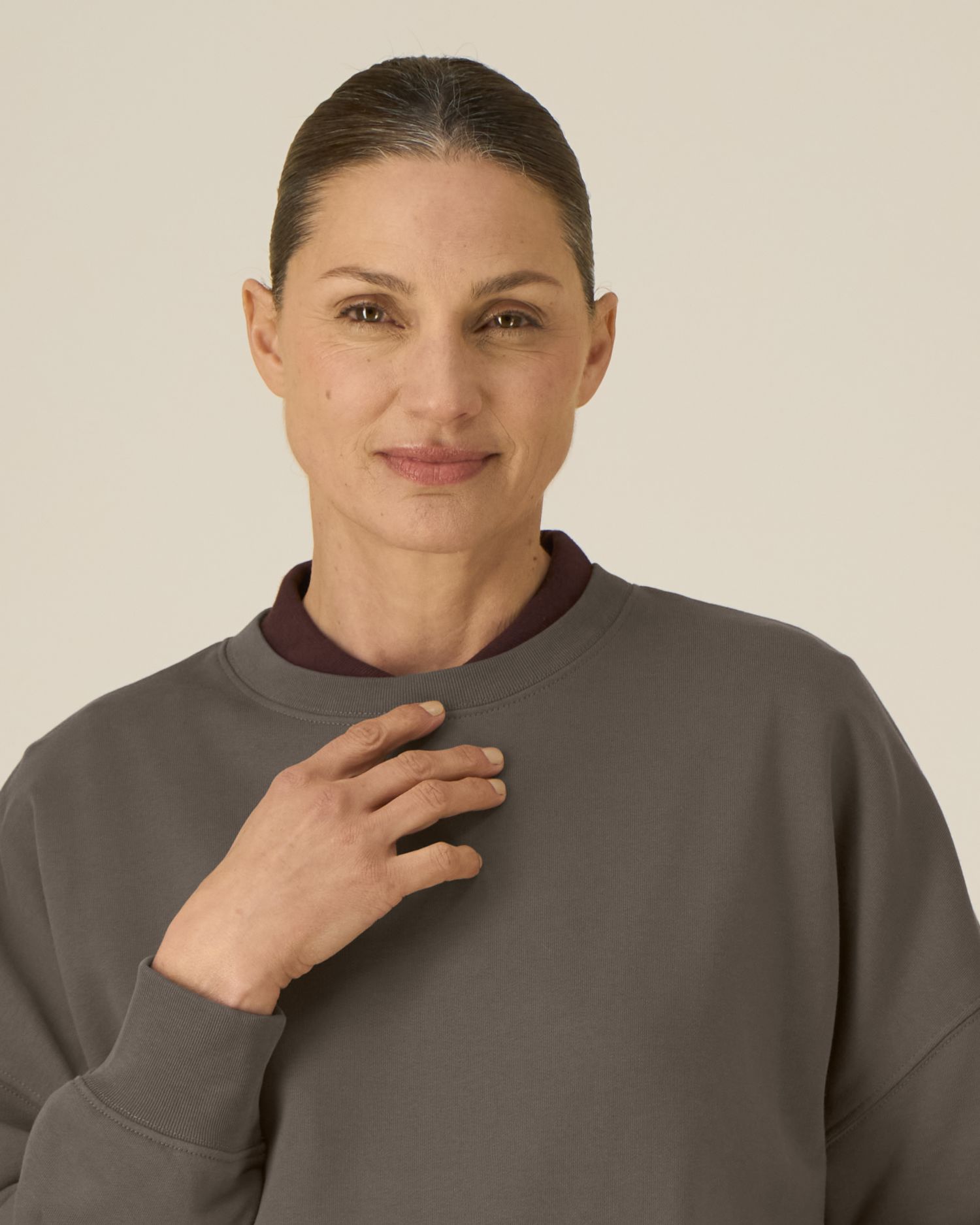 SUDADERA BOXY MUJER 300GSM | STSW212