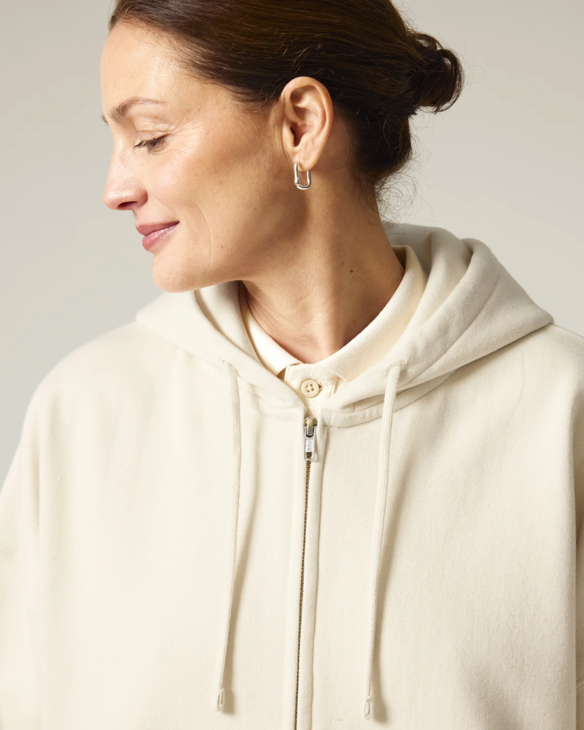 SUDADERA CON CREMALLERA MUJER 300GSM | STSW214