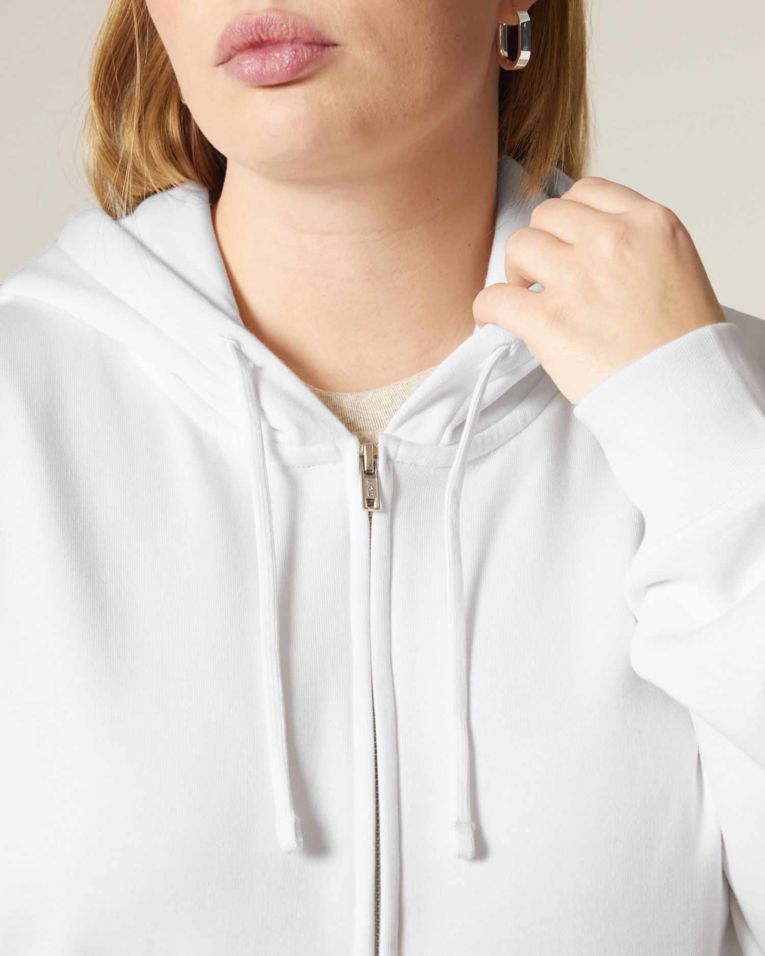 SUDADERA CON CREMALLERA MUJER 300GSM | STSW214
