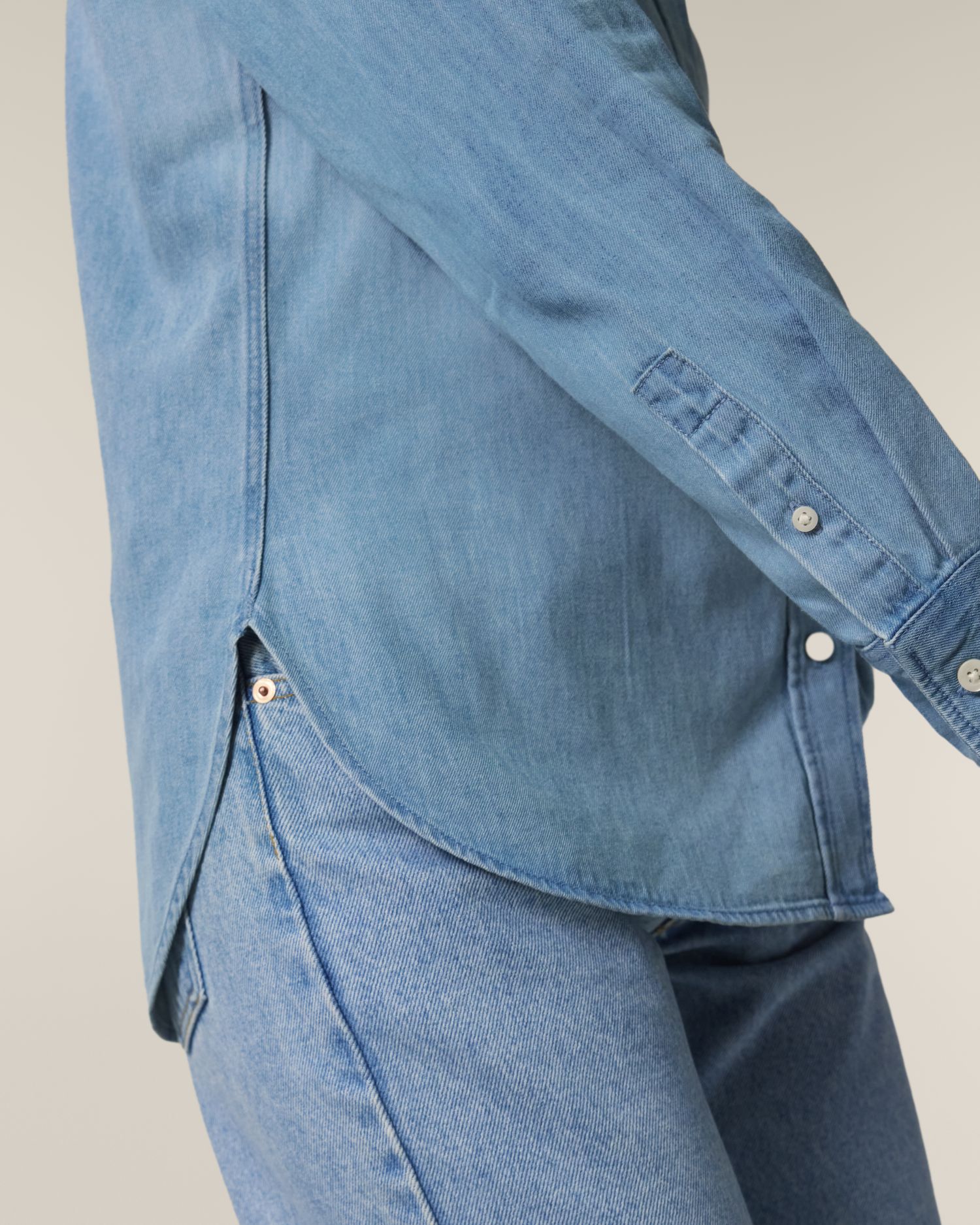 CAMISA DENIM MUJER 235GSM |  STWW970