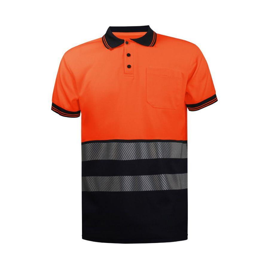 POLO MANGA CORTA AV BANDA SEGMENTADA 160GSM | WR2312S