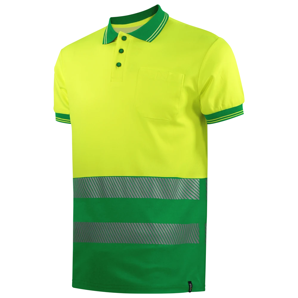 POLO MANGA CORTA AV BANDA SEGMENTADA 160GSM | WR2312S