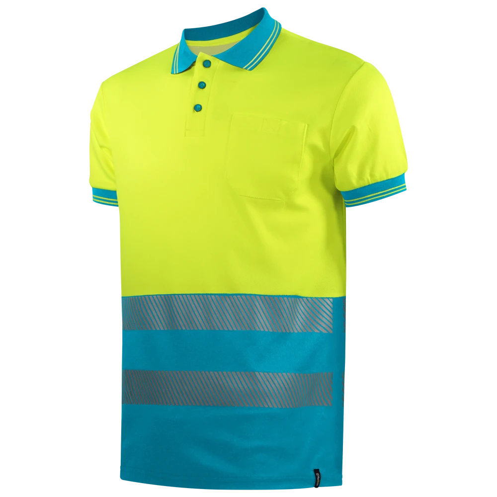 POLO MANGA CORTA AV BANDA SEGMENTADA 160GSM | WR2312S