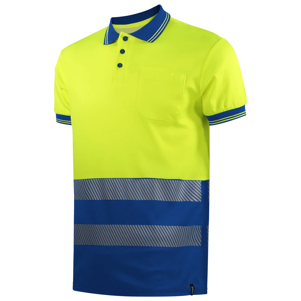 POLO MANGA CORTA AV BANDA SEGMENTADA 160GSM | WR2312S