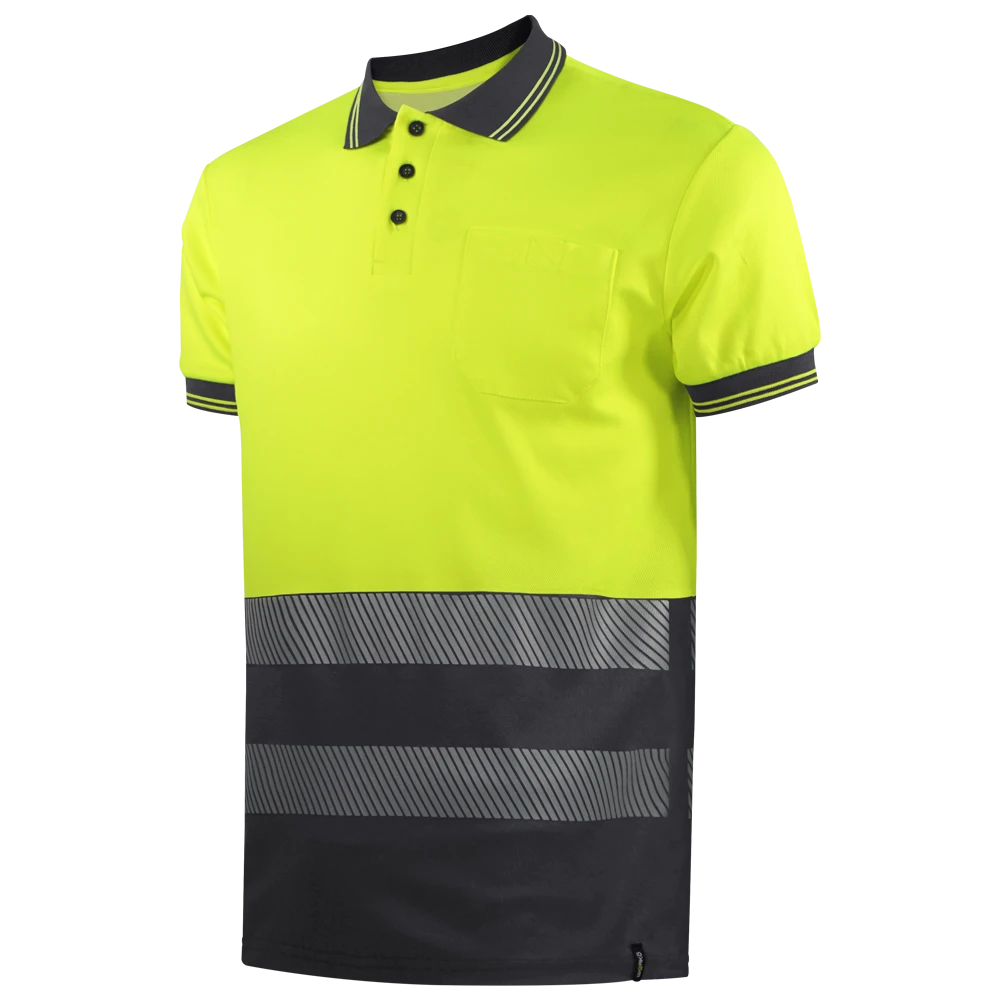 POLO MANGA CORTA AV BANDA SEGMENTADA 160GSM | WR2312S