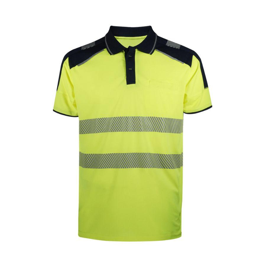 POLO MANGA CORTA AV BANDAS SEGMENTADAS 140GSM | WR2318