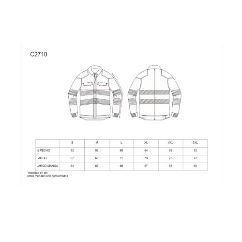 CHAQUETA AV COMBINADA 250GSM | WT2710