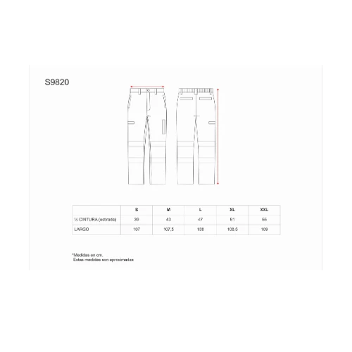 PANTALÓN LARGO COMBINADO AV 330GSM | WT9820