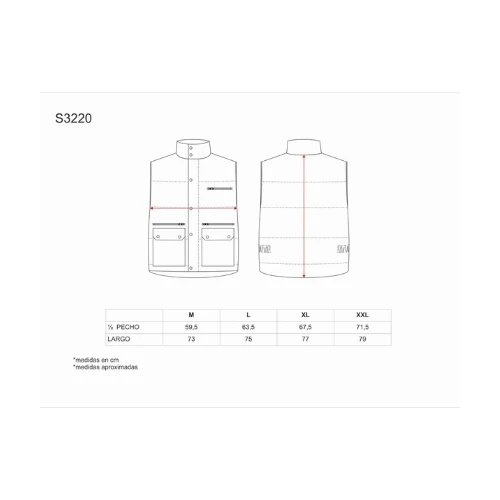 CHALECO OXFORD MULTIBOLSILLOS 280GSM | WT3220