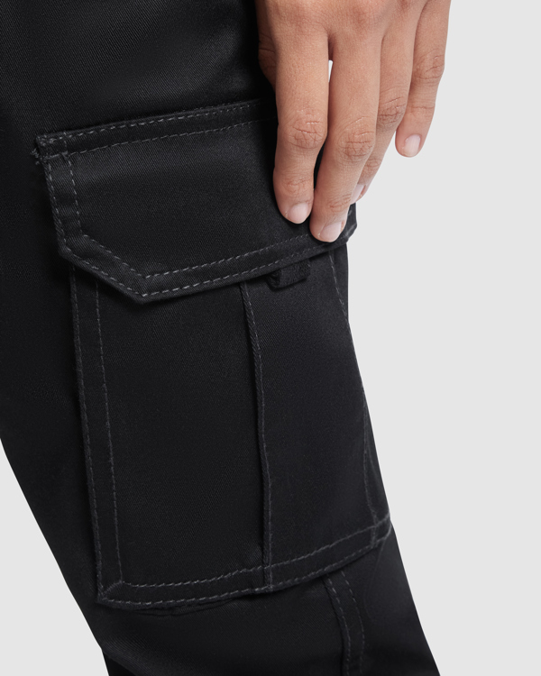 PANTALÓN MULTIBOLSILLOS ELÁSTICO MUJER 250GSM | R8407