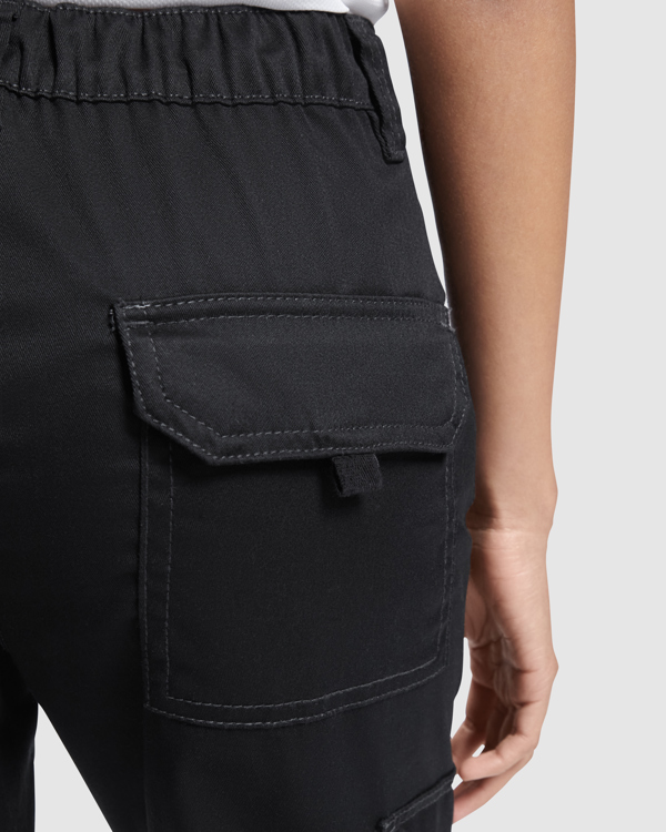 PANTALÓN MULTIBOLSILLOS ELÁSTICO MUJER 250GSM | R8407