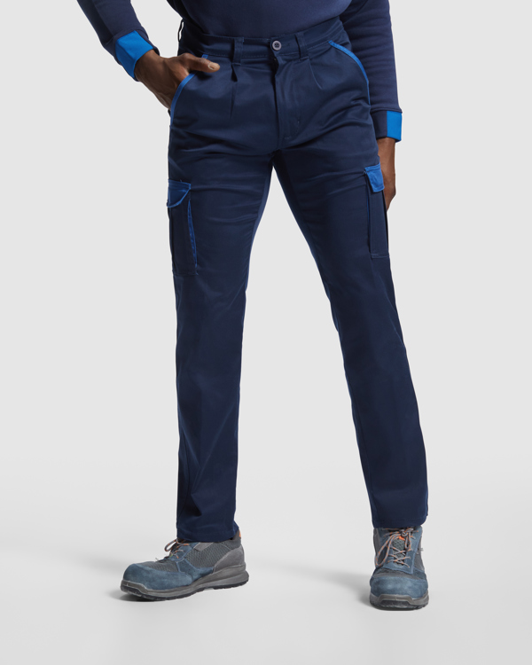 PANTALÓN MULTIBOLSILLOS ELÁSTICO COMBINADO 250GSM | R8408