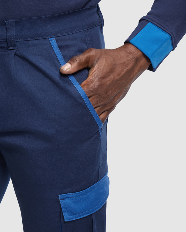 PANTALÓN MULTIBOLSILLOS ELÁSTICO COMBINADO 250GSM | R8408