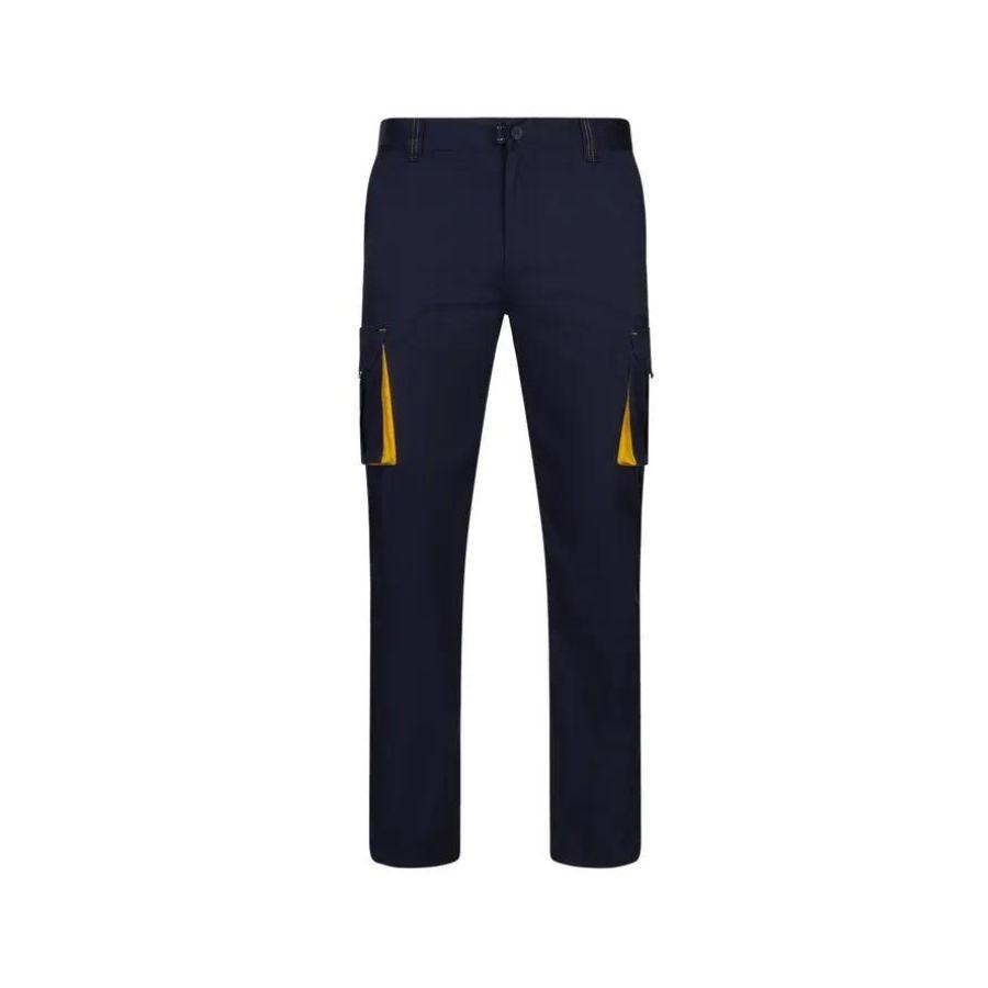 PANTALÓN MULTIBOLSILLOS ELÁSTICO BICOLOR 240GSM | V103024S