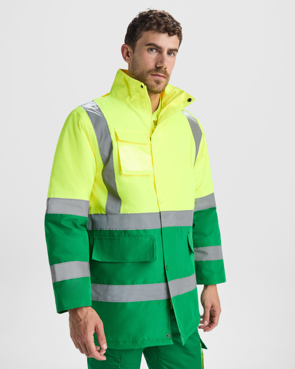 Chaqueta Softshell Prime · Ambientes Fríos · Capucha Desmontable · Bicolor ROYAL NAVY FRONT
