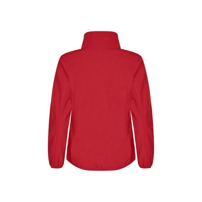 Chaqueta SoftShell Mujer · Tejido Polar · Cinta Elástica en Manga · Funcional · NW ROJO FRONT