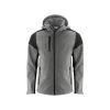 Chaqueta Softshell Prime · Ambientes Fríos · Capucha Desmontable · Bicolor GRIS NEGRO FRONT