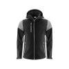 Chaqueta Softshell Prime · Ambientes Fríos · Capucha Desmontable · Bicolor NEGRO GRIS FRONT