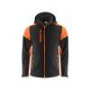 Chaqueta Softshell Prime · Ambientes Fríos · Capucha Desmontable · Bicolor NEGRO NARANJA FRONT