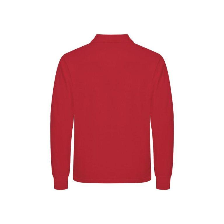 POLO MANGA LARGA UNISEX · TEJIDO PRE-ENCOGIDO · 200GSM · HASTA 6XL · 028252 ROJO FRONT