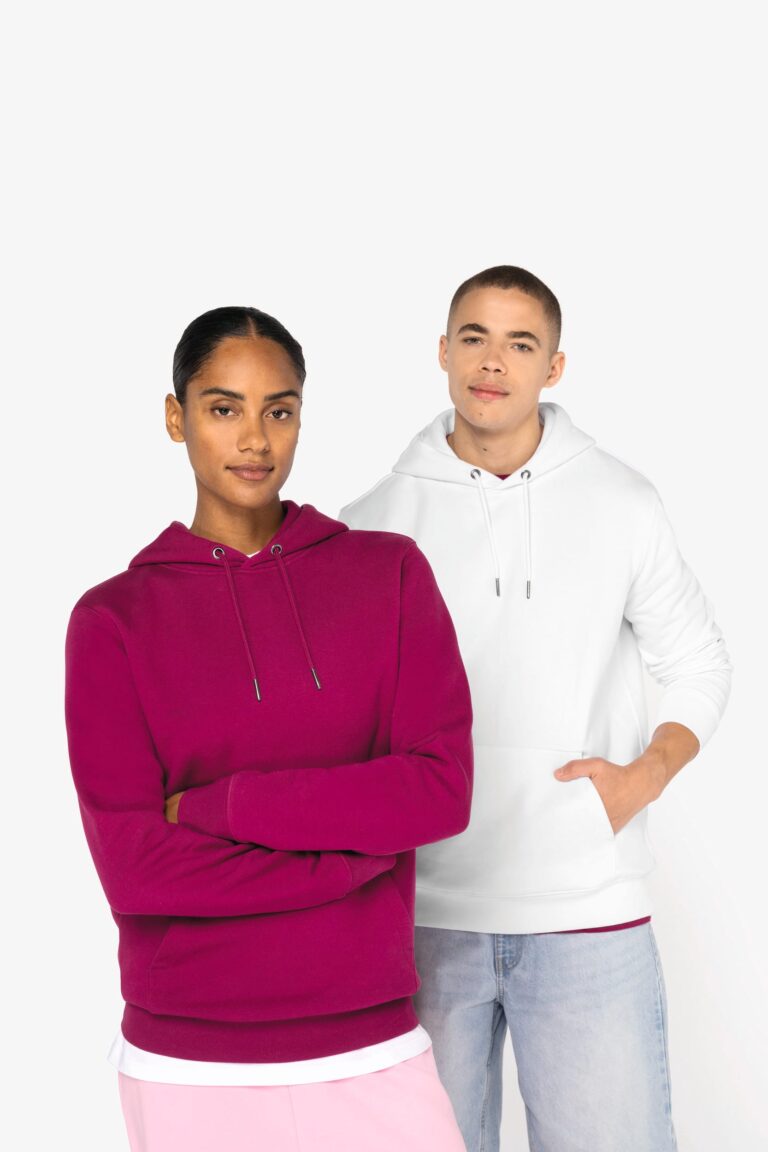 SUDADERA CON CAPUCHA UNISEX · CORTE AJUSTADO · ALGODÓN PEINADO · 350 GSM · 40 COLORES · NATIVE SPIRIT401 IVORY DEL
