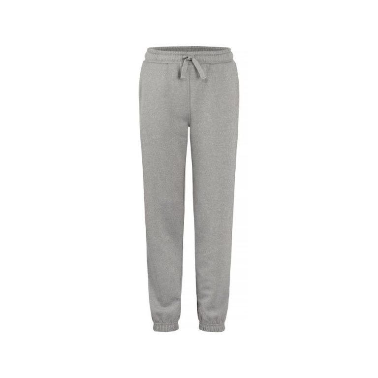 PANTALÓN CHÁNDAL · TOBILLOS ELÁSTICOS · COSTURAS REFORZADAS · BASIC PANTS GRIS FRONT