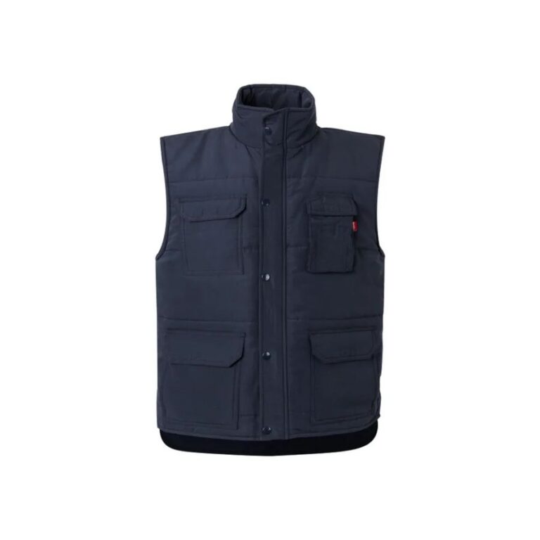 CHALECO ACOLCHADO · MULTIBOLSILLOS · CORTAVIENTOS EN SISA · 220 GSM · 108