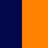 SUDADERA AV COMBINADA · MEDIA CREMALLERA · BANDAS SEGMENTADAS - Azul Marino/Naranja Fluor