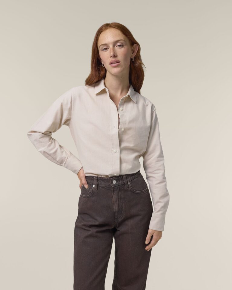 Stella Oxford Shirt - Beige Oxford