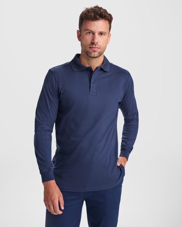 POLO MANGA LARGA PUNTO IGNÍFUGO 220GSM R9402FRONT