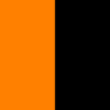 CAMISETA MANGA CORTA BICOLOR MUJER 160GSM | NW029377 - Naranja AV/Negro