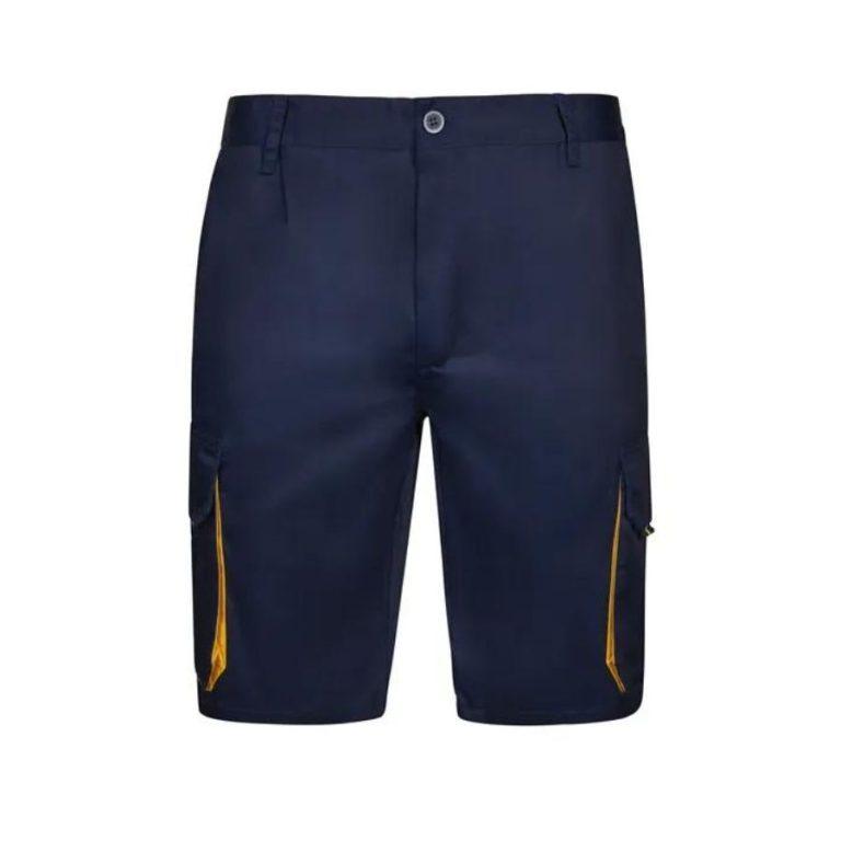 Bermuda Básica Bicolor Gris-Celeste Front