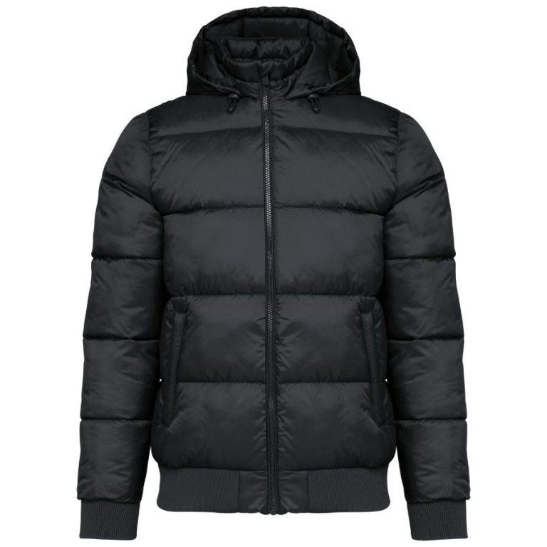 Chaqueta Acolchada Unisex · Impermeable · Tejido Ligero · Estilo Urbano · Personalizble Negro