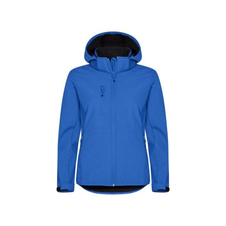 Chaqueta SoftShell Mujer · Con Capucha Desmontable · Tejido Polar · Elástica royal front