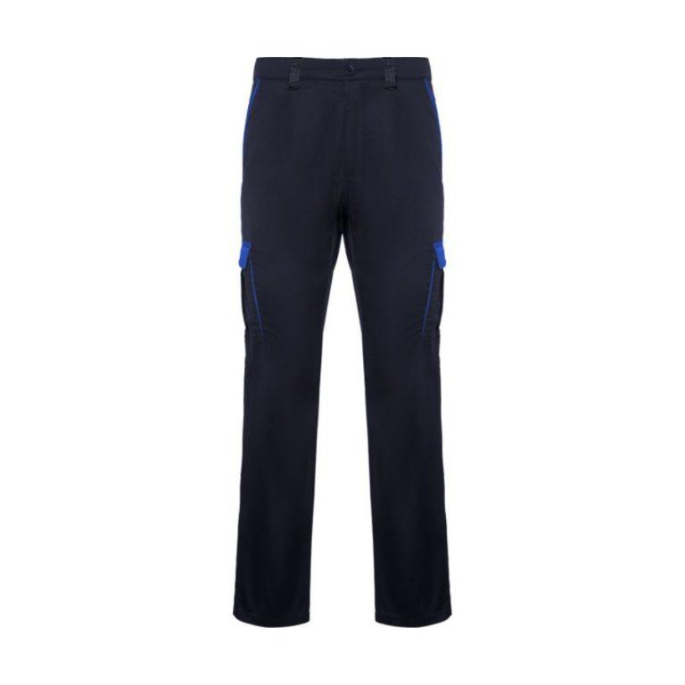 Pantalón Multibolsillos Elástico Combinado Azul Marino-Azul Royal Front