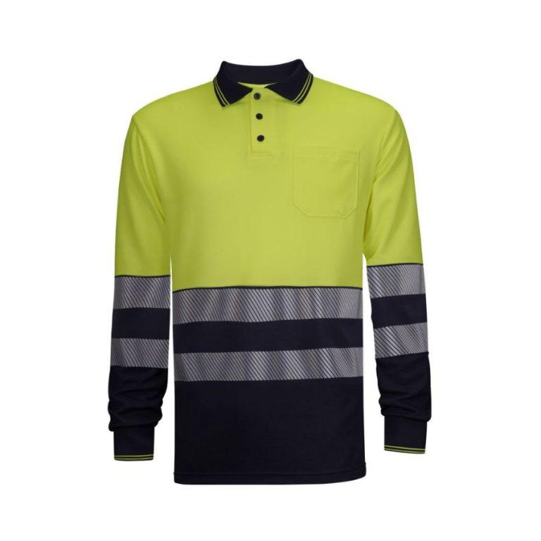 Polo Alta Visibilidad Combinado Amarillo Fluor